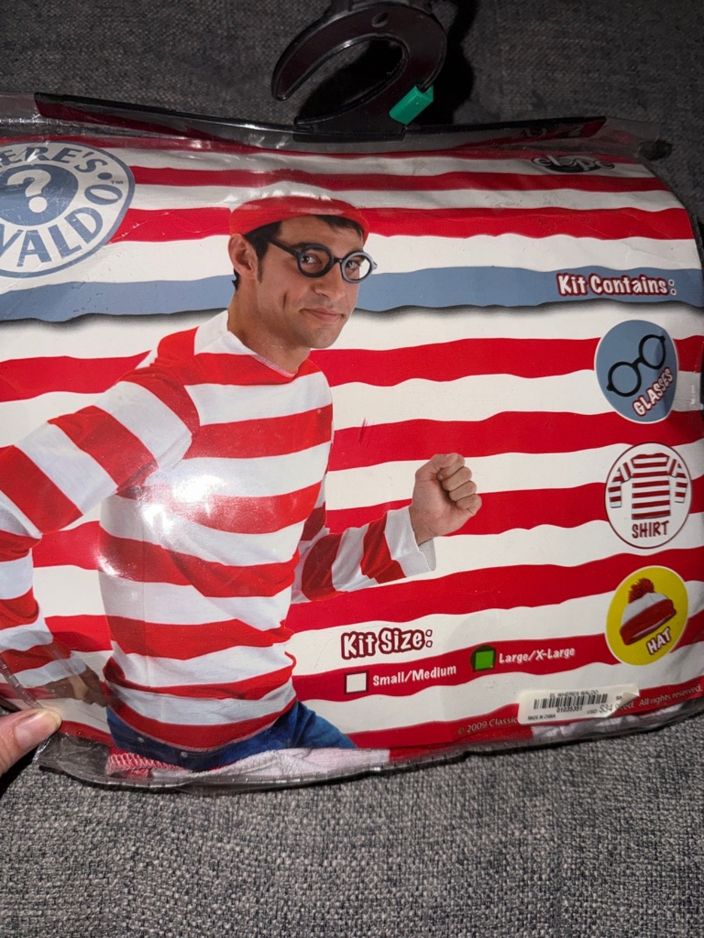 Elope Halloween costume where’s Waldo adult size L/XL
